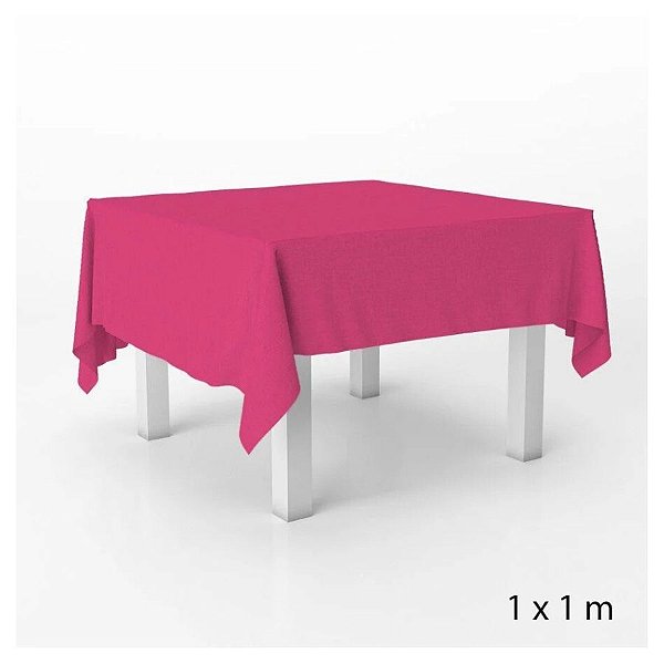 Toalha de Mesa em TNT - 1,0x1,0m - Pink  - 5 unidades - Rizzo