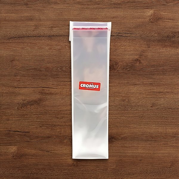 Saco Adesivado sem Furo - 5x22cm - 100 unidades - Cromus - Rizzo