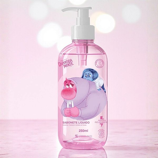 Sabonete Líquido - Vergonha e Tristeza - Divertida Mente - 250ml - 1 unidade - Disney Original - Rizzo