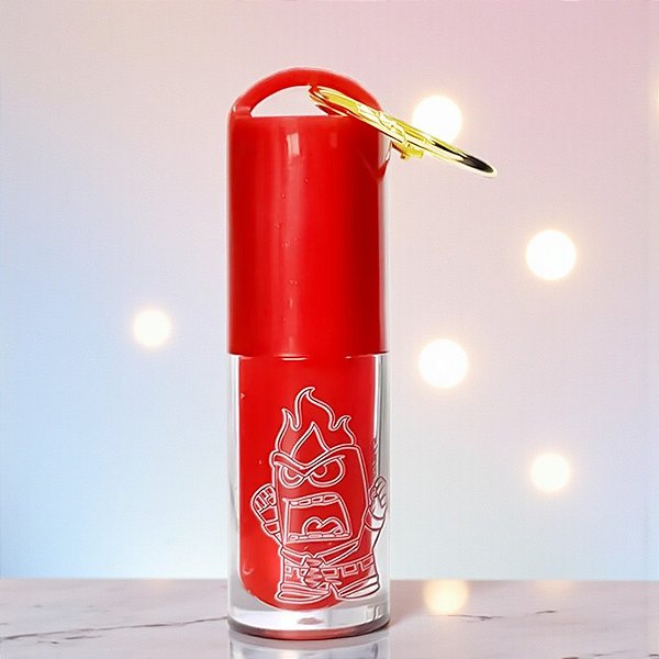 Lip Oil - Raiva - Divertida Mente - 4,5ml - 1 unidade - Disney Original - Rizzo