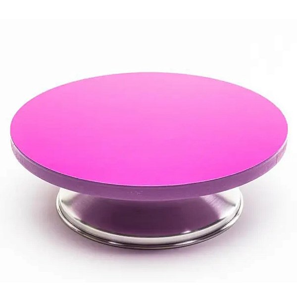 Bailarina / Prato Giratório Violeta 30cm Caparroz Rizzo Confeitaria