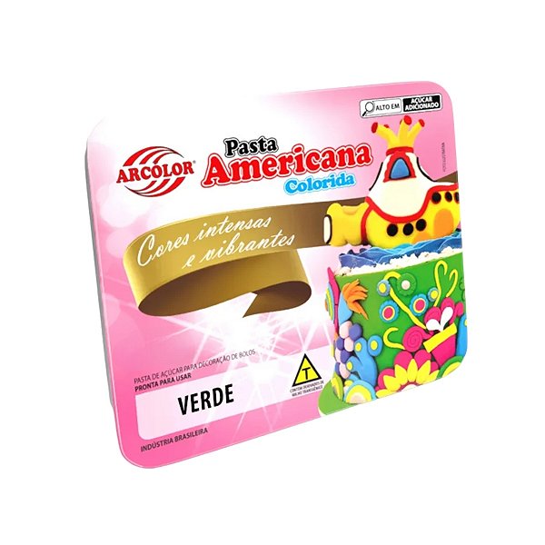 Pasta Americana Verde - 250g - 1 unidade - Arcolor - Rizzo
