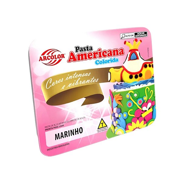 Pasta Americana Marinho - 250g - 1 unidade - Arcolor - Rizzo