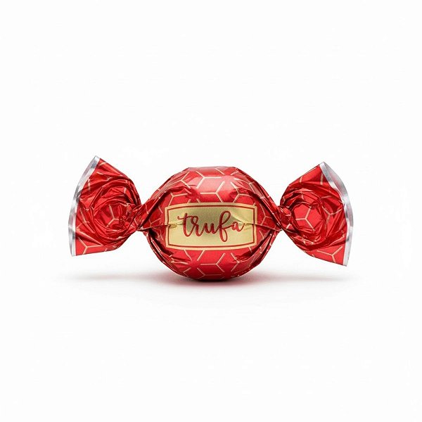 Papel Trufa 14,5x15,5cm - Star Vermelho - 100 unidades - Cromus - Rizzo