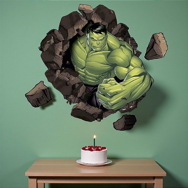 Painel Decorativo - Hulk - 126x88cm - 1 unidade - Disney Original - Rizzo