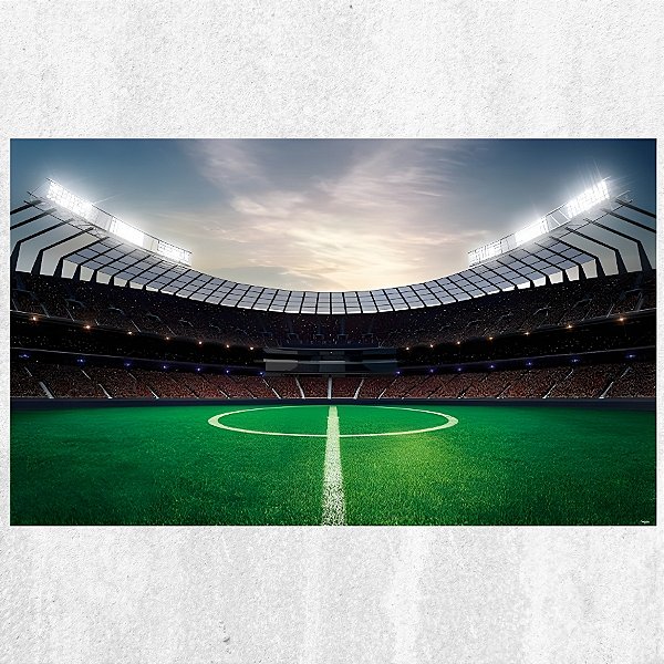 Painel Plástico Decorativo - Festa Futebol - 200x120cm - 1 unidade - Regina - Rizzo