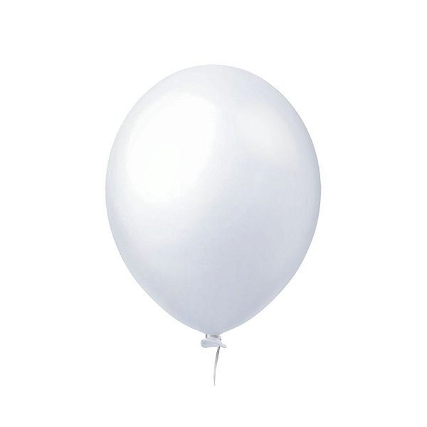 Balão de Festa Liso - Branco Candy - Happy Day - Rizzo