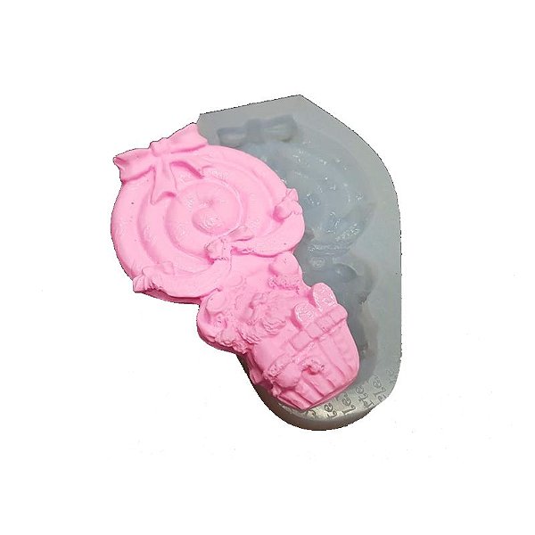 Molde de silicone Papai Noel de Balão Ref. 167 Flexarte