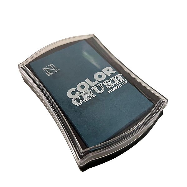 Almofada para Carimbo - Color Crush Dark Teal - Azul Petróleo Escuro - 9,5x6cm - 1 unidade - Rizzo