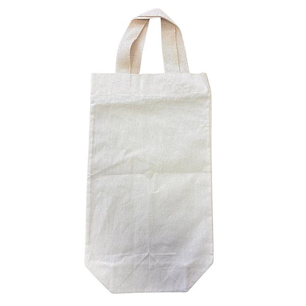Sacola Algodão Cru Para Vinho - 30,8x20cm - 1 unidade - Rizzo