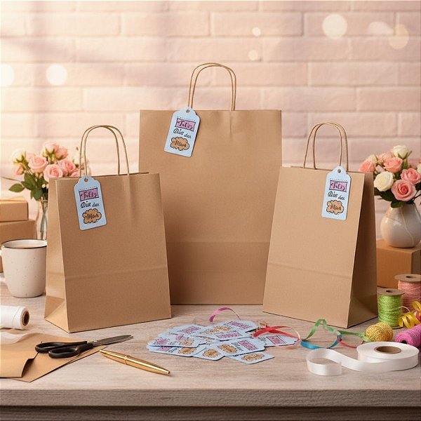 Tag Decorativa - Feliz Dia Das Mães - 7x4cm - 10 unidades - Rizzo