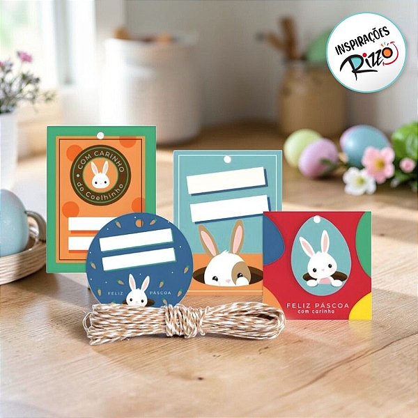 Kit Fechamento Para Presentes - Coelhinho Sai da Toca - 1 unidade - Cromus - Rizzo