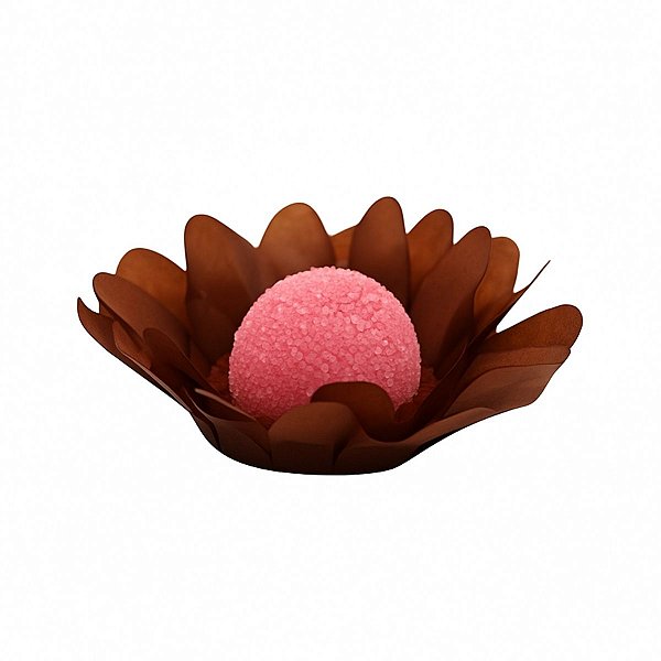 Forminha Para Doces Finos - Margaridinha Caramelo - 5x5cm - 30 unidades - Floretta Fest - Rizzo