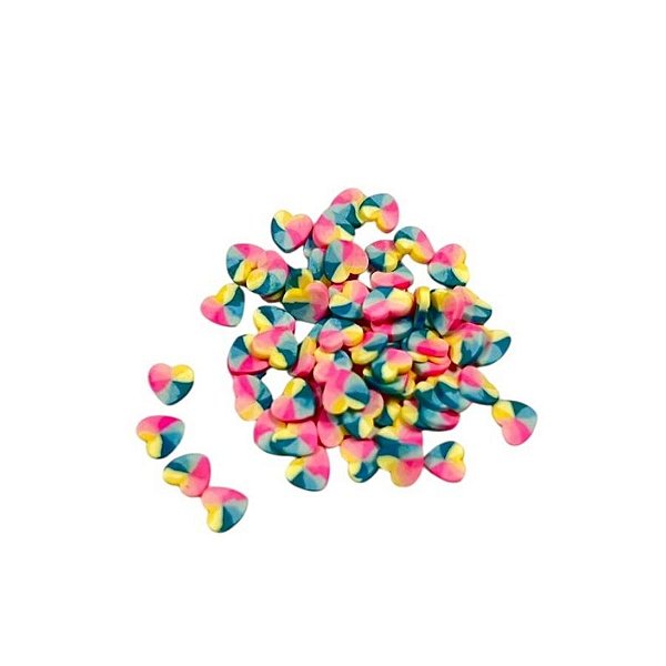 Mini Confete Paête Tie Dye - Coração - 10g - 1 unidade - Rizzo