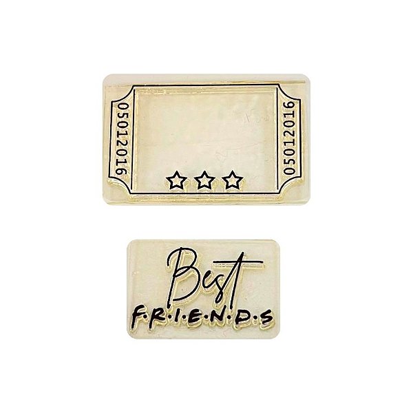 Kit Cartela de Carimbos - Friends 2 M - 2 unidades - Rizzo