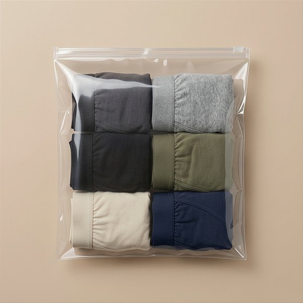 Saco Trilho Zip Transparente - Trilho Transparente - 20x20cm - 50 unidades - Rizzo
