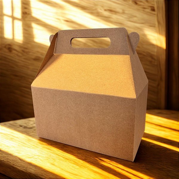 Caixa Sacolinha S12 (20xx11,5x11cm) Kraft - 10 unidades - Assk - Rizzo