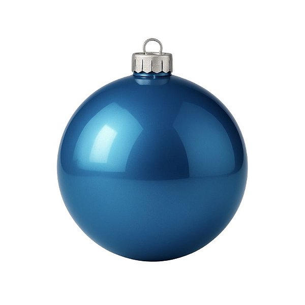 Bolas De Natal - Perolada Azul Escuro - 15cm - 1 unidade - Rizzo