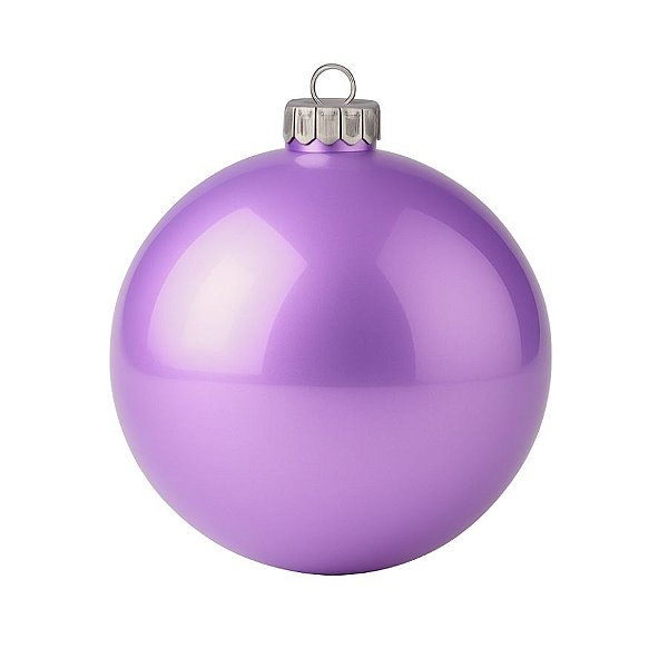 Bolas De Natal - Perolada Lilás - 15cm - 1 unidade - Rizzo