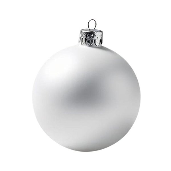 Bolas De Natal - Fosca Branco - 15cm - 1 unidade - Rizzo