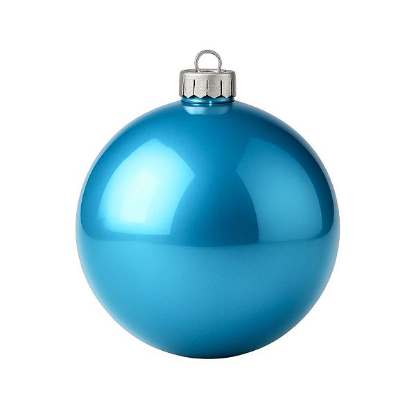 Bolas De Natal - Lisa Azul Claro - 15cm - 1 unidade - Rizzo