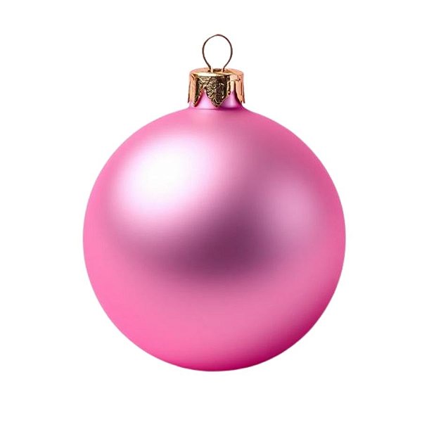 Bolas De Natal - Fosca Rosa - 15cm - 1 unidade - Rizzo