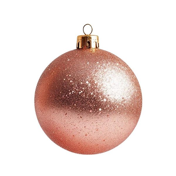Bolas De Natal - Glitter Rose - 15cm - 1 unidade - Rizzo