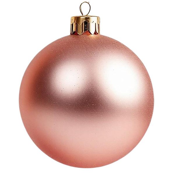 Bola de Natal Gigante Fosca - Rose - 20cm  - 1 unidade - Rizzo