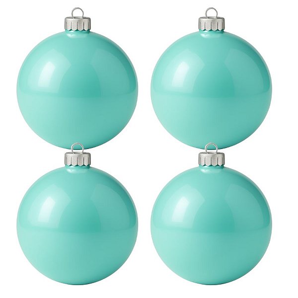 Bolas De Natal - Perolada Tiffany - 4 unidades - Rizzo