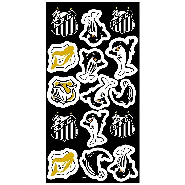 Adesivo Decorativo - Santos - 4,5x6cm - 15 unidades - Regina - Rizzo