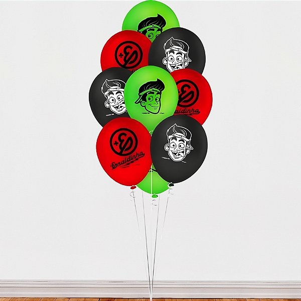 Balão Látex Redondo 9" Enaldinho - 23cm - 25 unidades - Regina - Rizzo