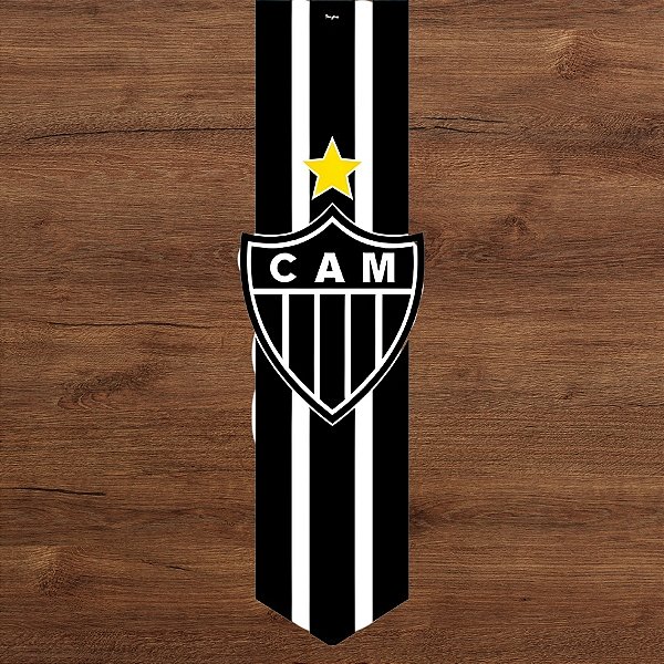 Faixa Decorativa Flâmula em Tecido - Atlético Mineiro - 120x40cm - 1 unidade - Regina - Rizzo