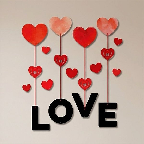 Kit Decorativo - Amore - 19 itens - 1 unidade - Regina - Rizzo