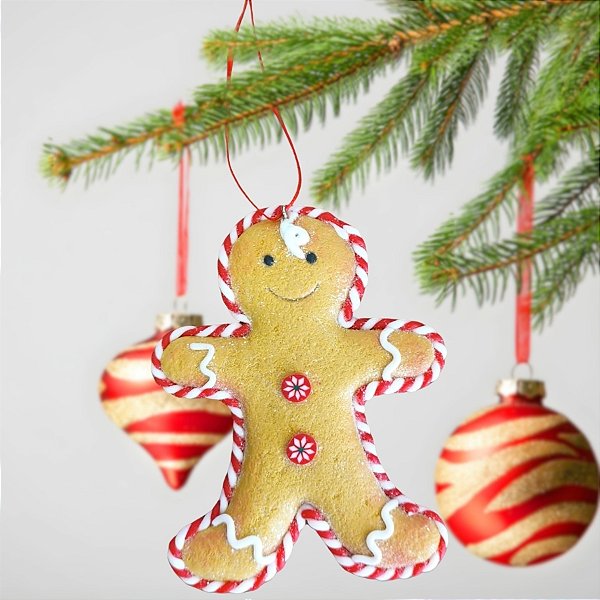 Enfeite Para Pendurar de Natal - Gingerbrad - 9x11,5cm - 1 unidade - Cromus - Rizzo