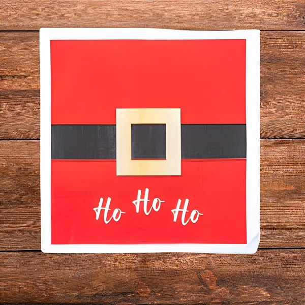 Guardanapo De Papel Natalino - Cinto Papai Noel - 32,5x32,5cm - 20 unidades - Cromus - Rizzo