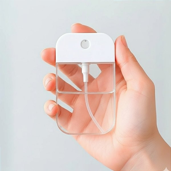 Frasco Spray Portátil Macaron Cartão - Branco - 38ml - 1 unidade - Rizzo