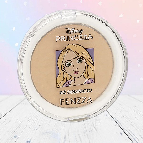 Pó Compacto - Rapunzel - Princesas - 10g - 1 unidade - Disney Original - Rizzo