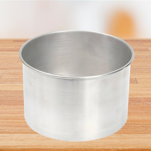 Forma Redonda Prata - Fixa - 15x10cm - 1 unidade - Goldpan Formas - Rizzo