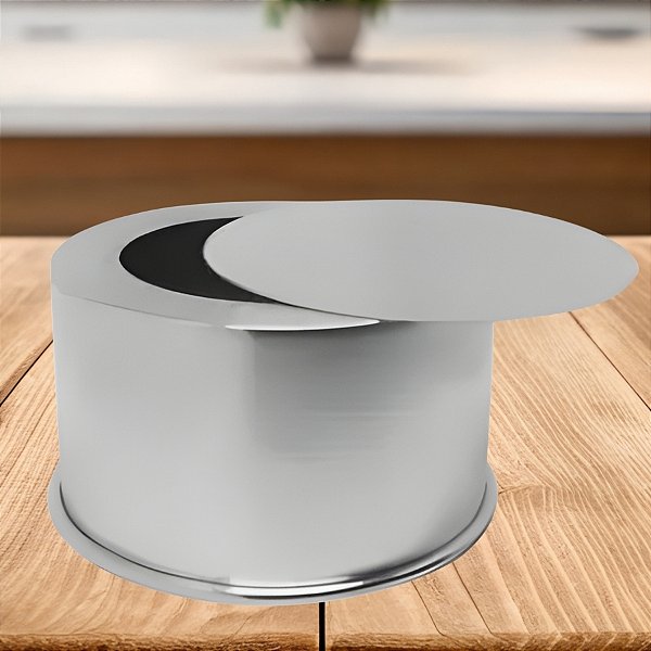 Forma Redonda Prata - Fundo Falso - 15x10cm - 1 unidade - Goldpan Formas - Rizzo