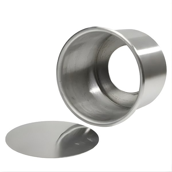 Forma Redonda Prata - Fundo Falso - 10x8cm - 1 unidade - Goldpan Formas - Rizzo