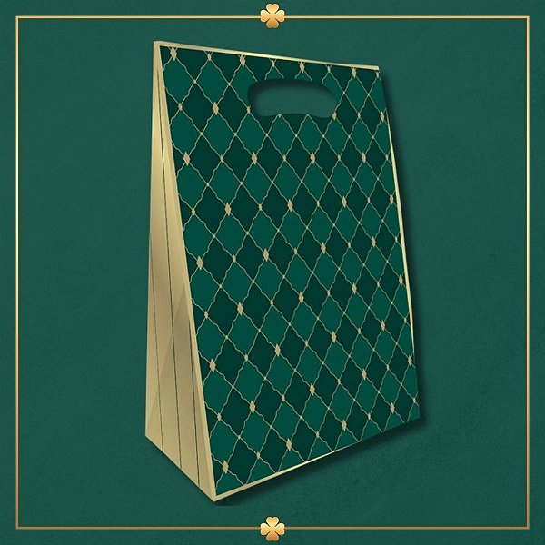 Caixa Surpresa Envelope - Royal Verde - 22x32x9cm - 5 unidades - Regina - Rizzo