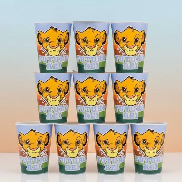 Kit 10 Copos para Lembrancinha - Rei Leão - 320ml - 1 unidade - Disney Original - Rizzo
