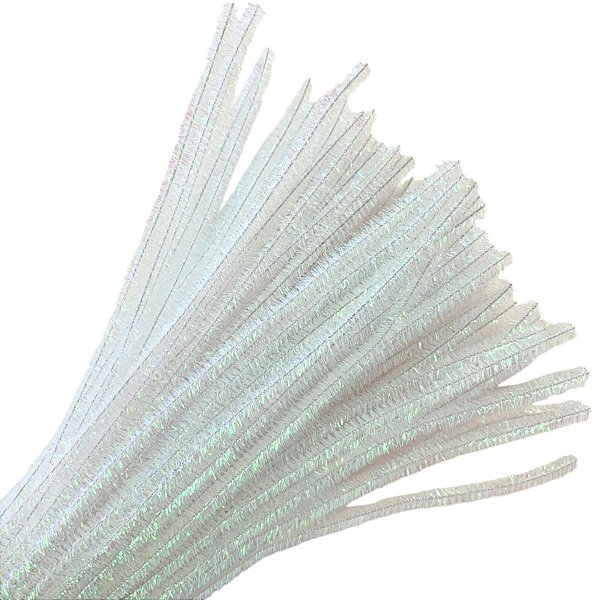 Haste de Chenille 30cm - Nacarada Furta-Cor - 100 unidades - Art Montagem - Rizzo