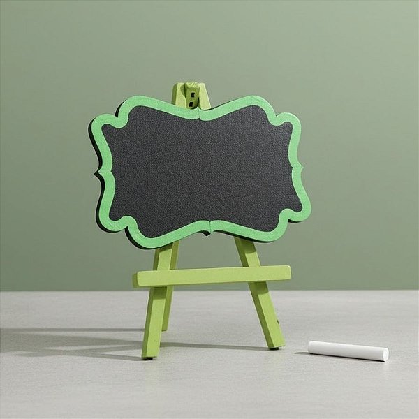 Lousa Decorativa em MDF - Arabesco Verde - 24x20cm - 1 unidade - Rizzo