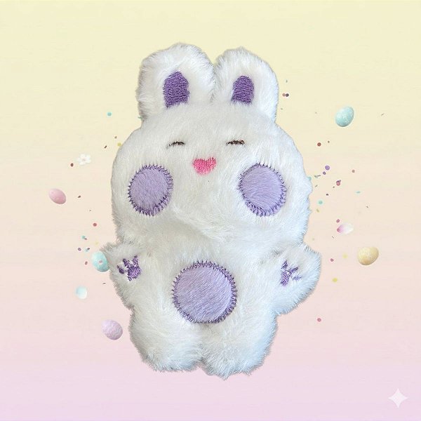 Brinquedo Para Pet de Páscoa - Coelhinho Roxo - 14x8cm - 1 unidade - Rizzo