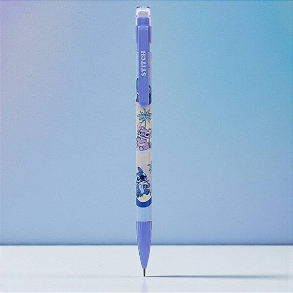 Lapiseira Stitch 0.7mm - Lilás e Azul - Disney Original - 1 unidade - Rizzo