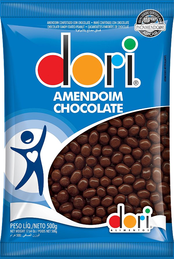 Amendoim Chocolate 500g - Dori Alimentos - Rizzo
