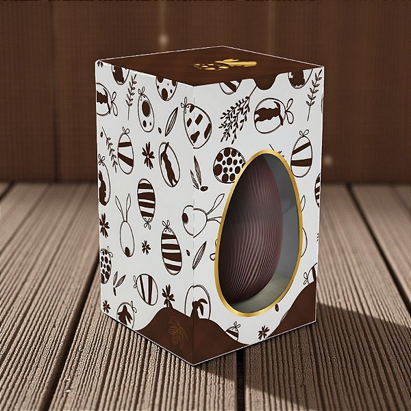 Caixa Vertical Para Ovo de 250 a 350g - Páscoa Tradição - 12x12x19,5cm - 10 unidades - Regina - Rizzo