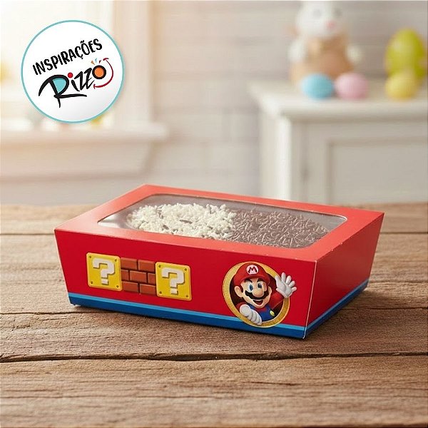 Caixa Practice para Meio Ovo de 350g - Super Mario - 6 unidades - Cromus - Rizzo