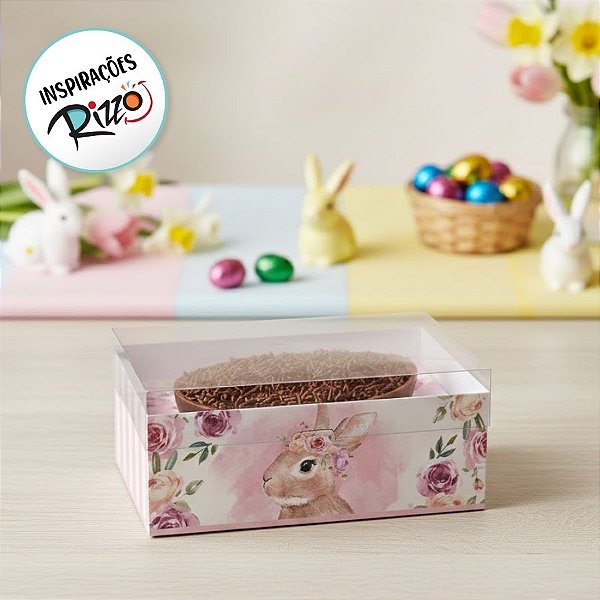 Caixa New Practice para Meio Ovo de 250g com Colher - Serena - 6 unidades - Cromus - Rizzo